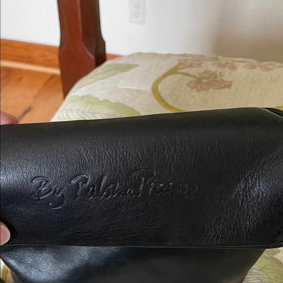 Vintage Paloma Picasso Black Leather Shoulder Bag - Picture 2 of 3